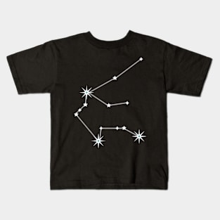 Aquarius on Black Kids T-Shirt